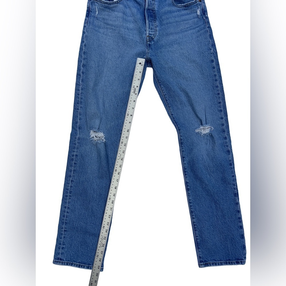 Levi's 501 Straight Leg Blue Jeans size 29 - Picture 3 of 9